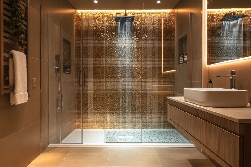 Luxurious Bathroom with Metallic Accents