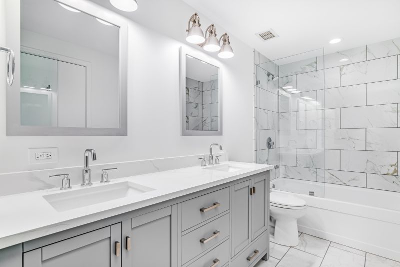 Contemporary Vanity with Double Sinks